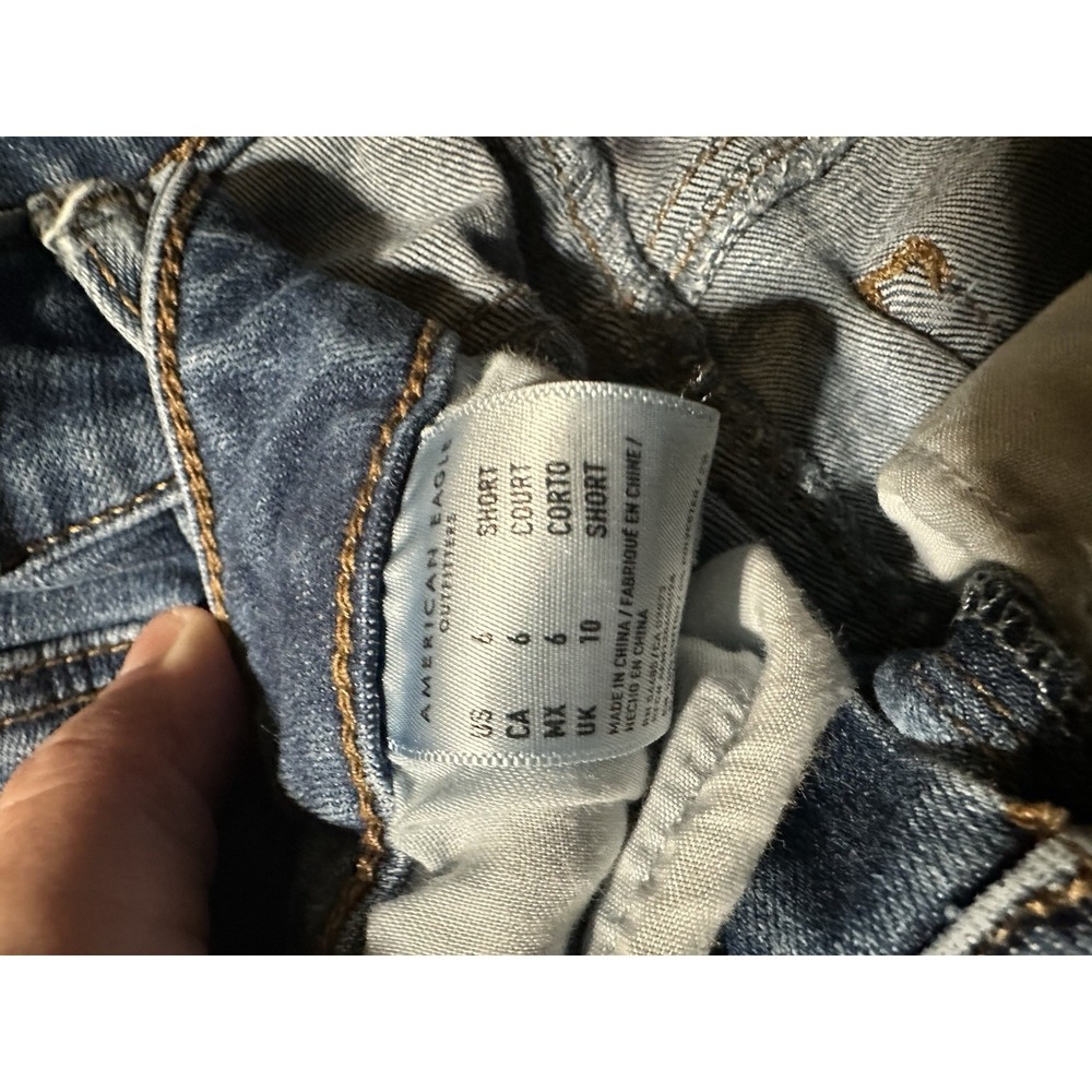 American Eagle Next Level Stretch Women's Distressed Hi Rise Jegging Sz 6 Short - Picture 4 of 12